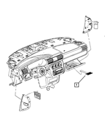 4680610AA - Labels: Air Bag Label for Chrysler: 200, 300, Sebring, Town &amp; Country | Dodge: Avenger, Challenger, Charger, Durango, Grand Caravan, Journey, Ram 1500, Ram 2500, Ram 3500, Viper | Fiat: 500 | Jeep: Grand Cherokee, Wrangler | Ram: 1500, 2500, 3500, C/V | SRT: Viper Image