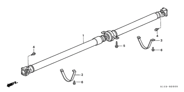 Propeller Shaft for 2001 Honda CR-V #0