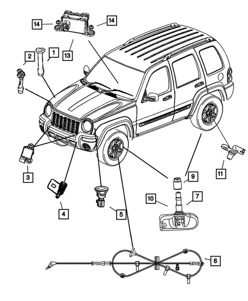 Sensors for 2006 Jeep Liberty #1