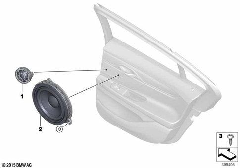 Single Parts Loudspeaker for 2021 BMW BMW ALPINA B7 #8