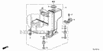 17212P2JJ00 - Electrical/Exhaust/Heater/Fuel: RUBBER, AIR CLEANER MOUNTING for Honda Image