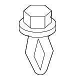 532590E010 - Body: Side Cover Clip for Lexus: RX330, RX350, RX400h Image