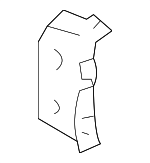 571520E010 - Body: Side Rail Reinforcement for Lexus: RX330, RX350, RX350L, RX400h, RX450h, RX450hL Image