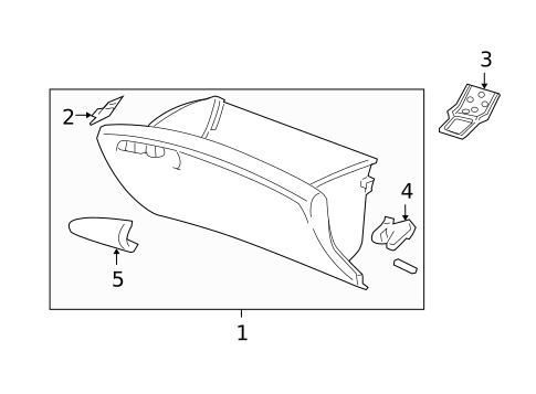Glove Box for 2010 Honda Civic #0