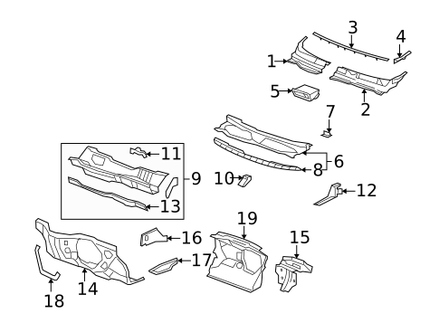Cowl for 2009 Saturn Vue #0