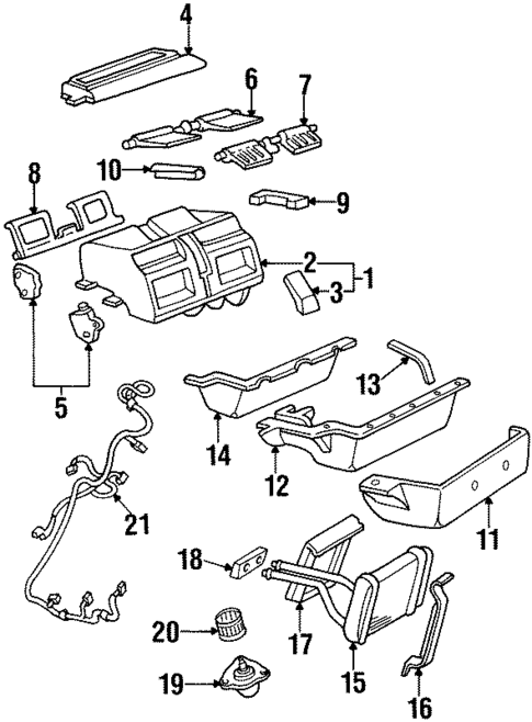 Controls for 1995 Oldsmobile Aurora #1