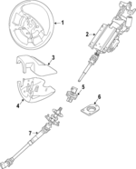 LR035874 - : 2018-2021 Land Rover Range Rover - Steering Wheel for Land Rover: Range Rover Image