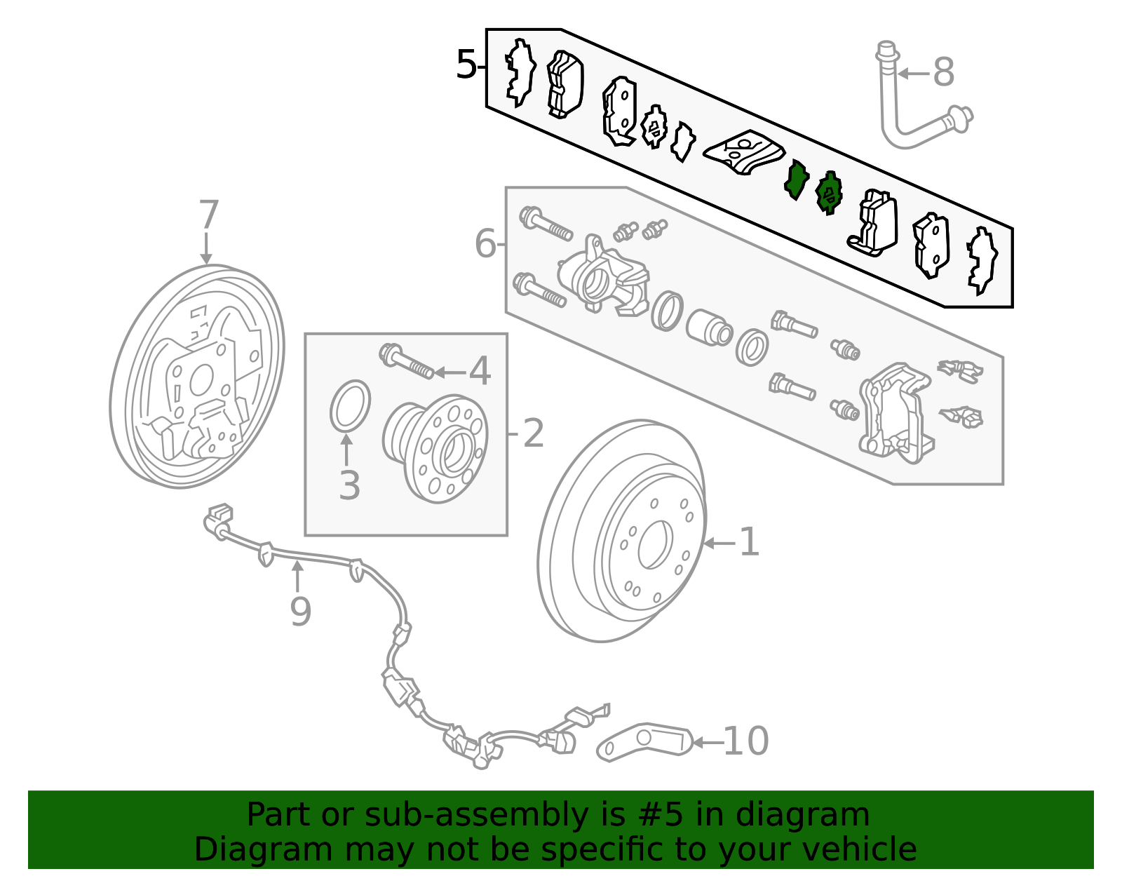 Honda 43022-SHJ-405 Heckbelagsatz – Originalteil, Perfekte Passform & Top-Qualität