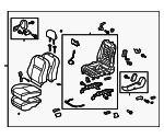 7120012R50B2 - Body: Seat Assembly for Toyota: Corolla Image