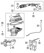 68413346AA - Fuel and Accelerator Pedal: Clean Air Duct for Mopar Image