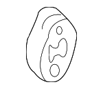 9186408 - Exhaust: Rear Muffler Shackle for Volvo Image