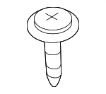 99907337201 - Body: Lower Quarter Trim Screw for Porsche: Cayman, Panamera Image