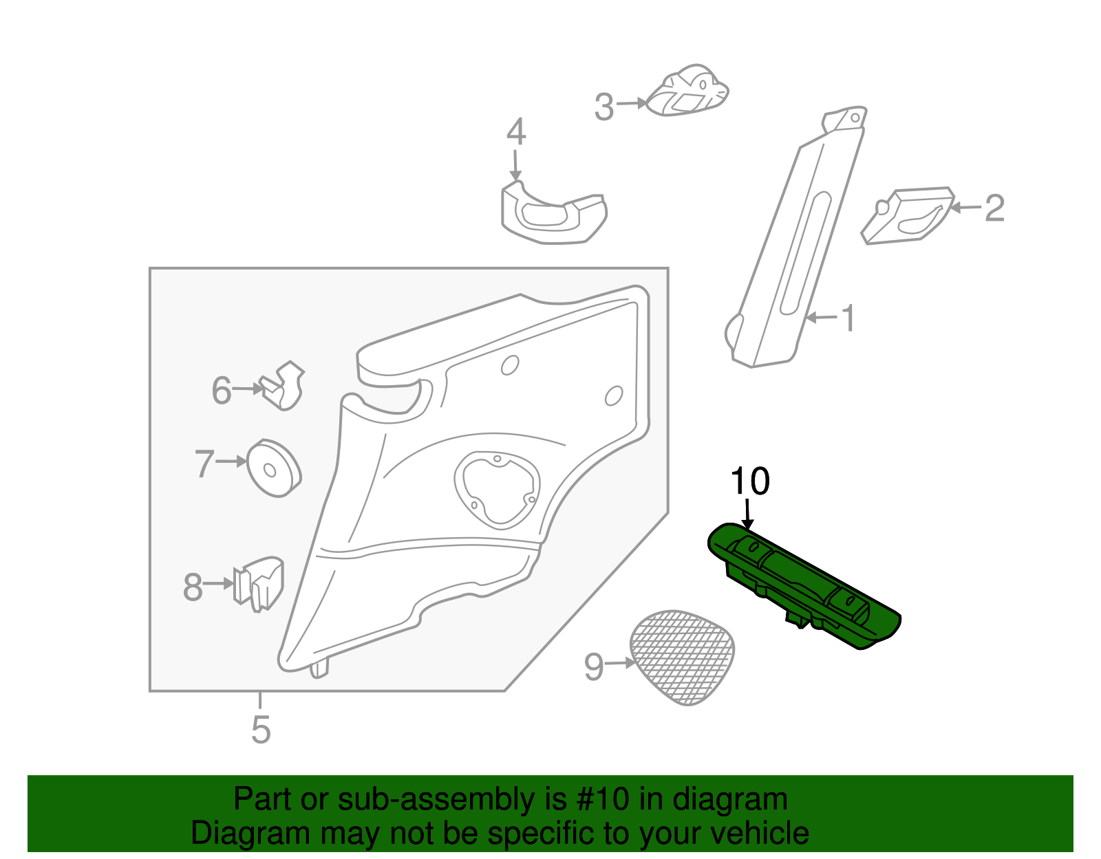 2005-2013 Porsche Tip Switch 997-613-105-03-A05 | Gaudin Porsche Parts