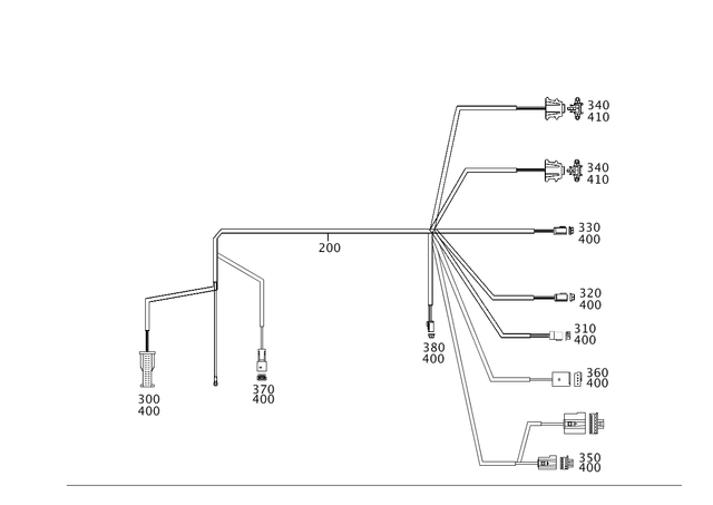 2034405807 - Electrical Equipment and Instruments: Wiring Harness for Mercedes-Benz: C230, C280, C32 AMG, C350, C55 AMG Image image