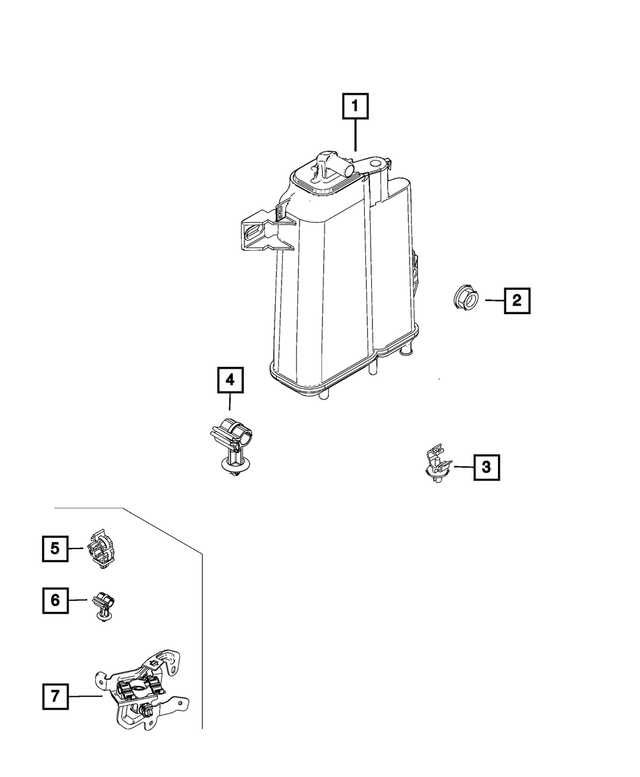 68599190AA - Emission Controls: Vapor Canister for Mopar Image
