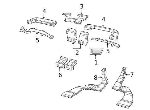 Ducts for 2011 Volkswagen Routan #0