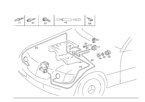 Engine Vacuum Connection and Light Range Regulator for 1984 Mercedes-Benz 300SD #0