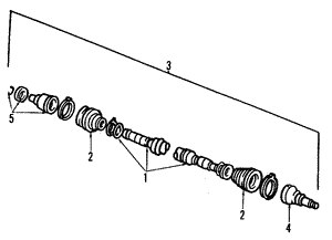 C Axle Shaft for 1990 Ford Escort | OEM Parts Online
