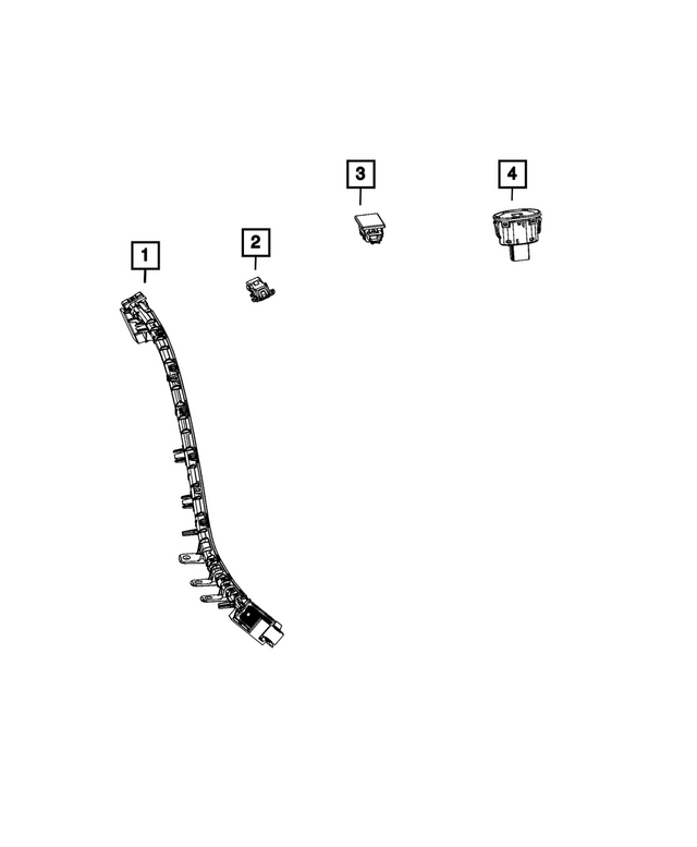 68593355AB - : Light Pipe - Led Lamp, Right for Mopar Image