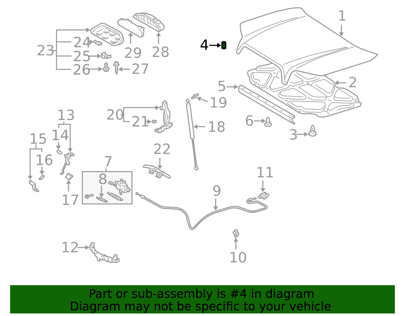 90541-15024 Hood Stop Buffer - Toyota | Mike Calvert Toyota Parts