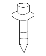 9026904054 - Body: Scoop Rivet for Toyota: 4Runner, Crown Signia, Echo, Grand Highlander, Highlander, Prius C, RAV4, Tacoma Image