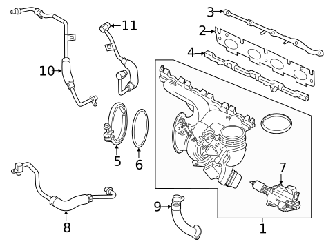 Turbocharger & Components for 2022 BMW X1 #0