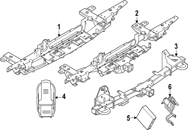 MB3Z17D826AK - : Trailer Hitch for Ford: Ranger Image