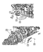 6508414AA - 6.7L Turbo Diesel; Engine: Hex Flange Head Bolt, Mounting for Mopar Image