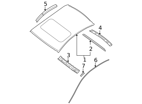 Roof & Components for 2009 Nissan Maxima #0