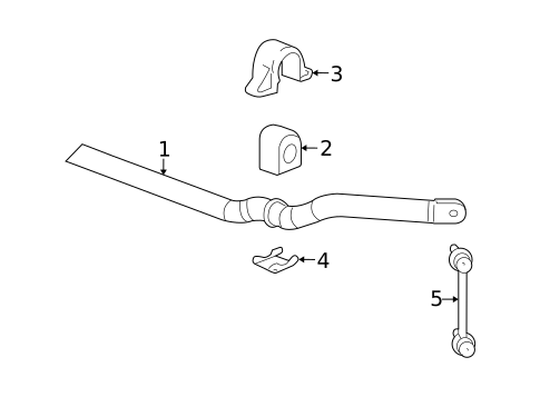 Stabilizer Bar & Components for 2008 Cadillac SRX #0