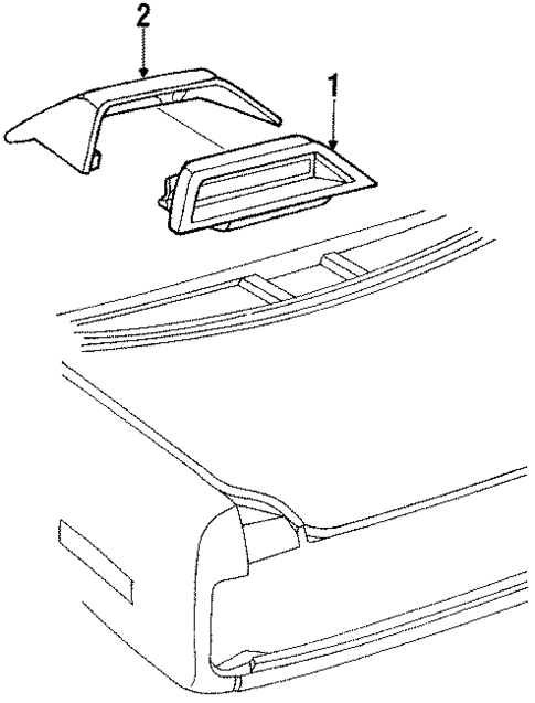 High Mounted Stop Lamp for 1989 Buick Regal #0