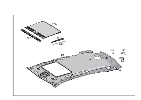 Roof Lining/Headlining for 2018 Mercedes-Benz GLE550e #0