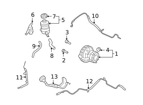 Pump & Hoses for 2008 Kia Optima #0