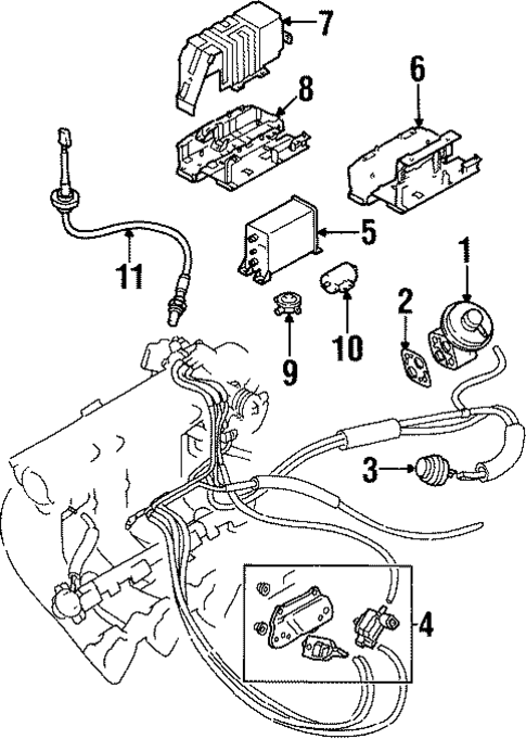 EGR System for 2002 Mitsubishi Mirage #0