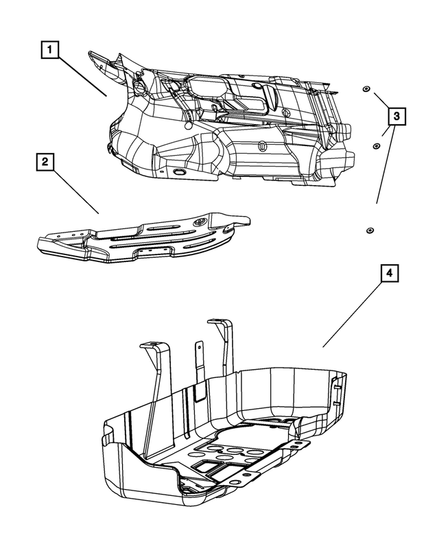 55157488AD - Exhaust: Floor Pan Shield for Mopar Image