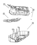 55157488AD - Exhaust: Floor Pan Shield for Dodge: Nitro | Jeep: Liberty Image