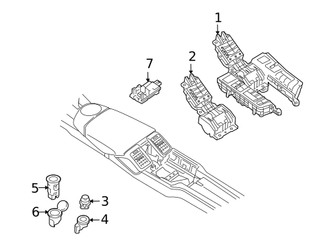 Rear Console for 2016 Porsche Panamera #3