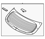 871104Z500 - Body: Lift Gate Glass for Hyundai Image