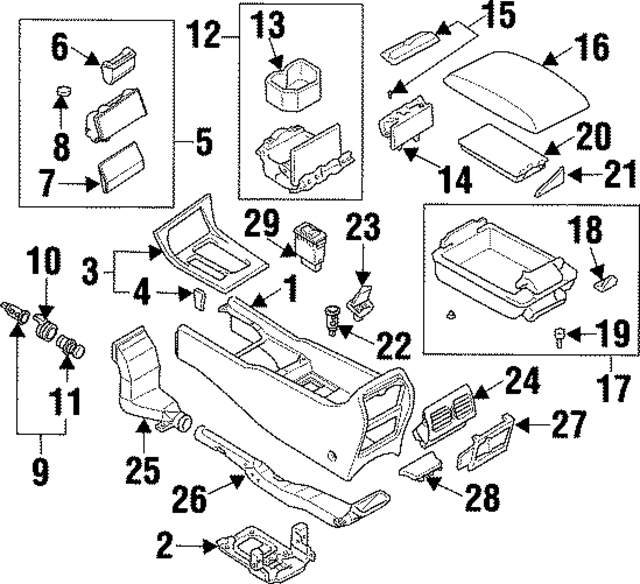 686436P000 - : Storage Tray Bumper for INFINITI: Q45 Image