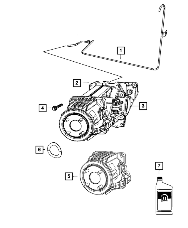 5273394AC - Four Wheel Drive; Differential and Drive Line: Axle Vent for Mopar Image