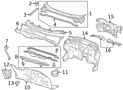 Cowl for 2015 Chevrolet Volt #0