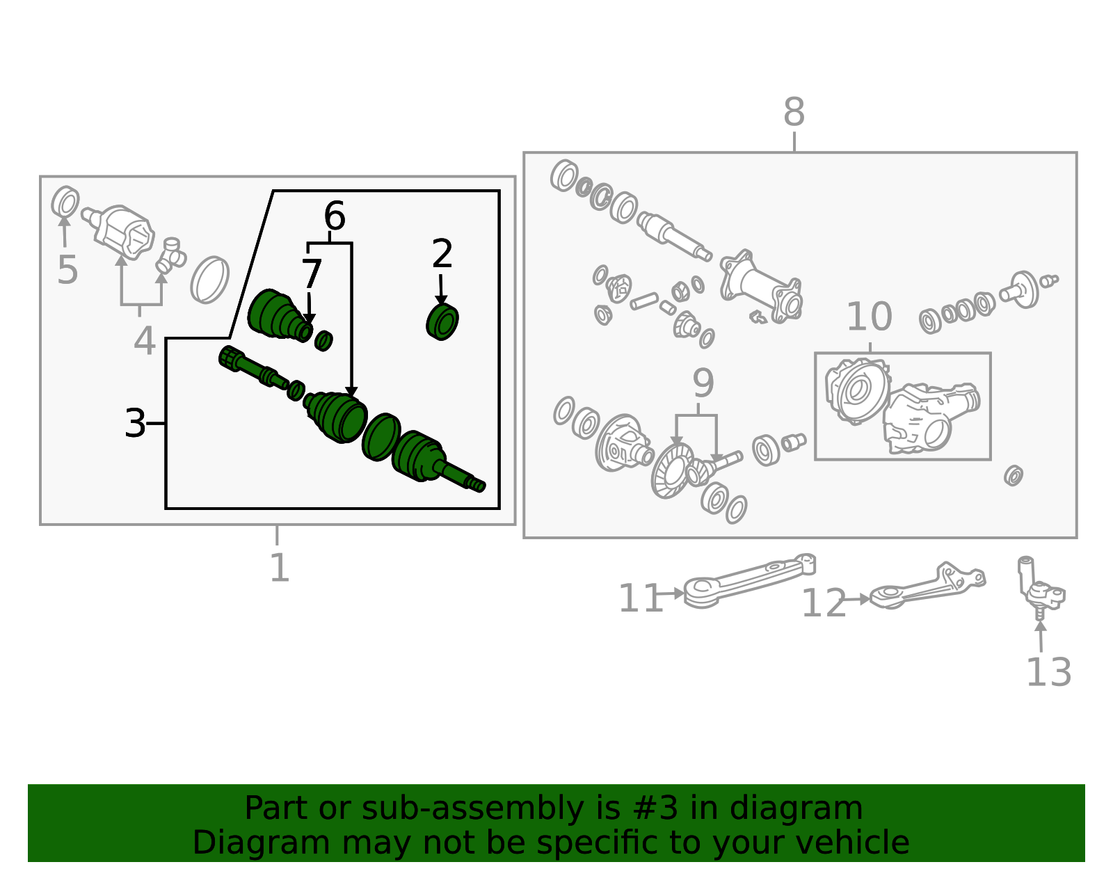 OEM Cv Joint Kit Part # 43460-69205 | Modern Toyota Parts