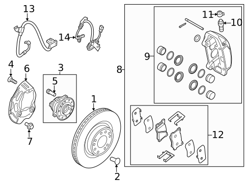 Anti-Lock Brakes for 2021 Genesis G70 #4