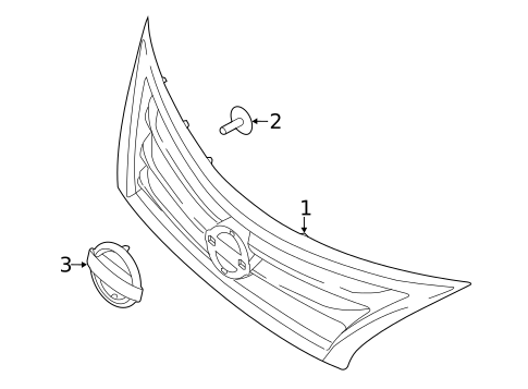 Grille & Components for 2014 Nissan Altima #0
