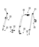 1UB441T5AB - Restraints: Retractor Seat Belt, Right for Mopar Image