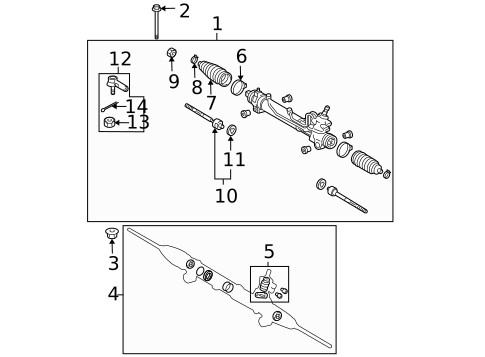 Steering Gear & Linkage for 2010 Scion tC #0