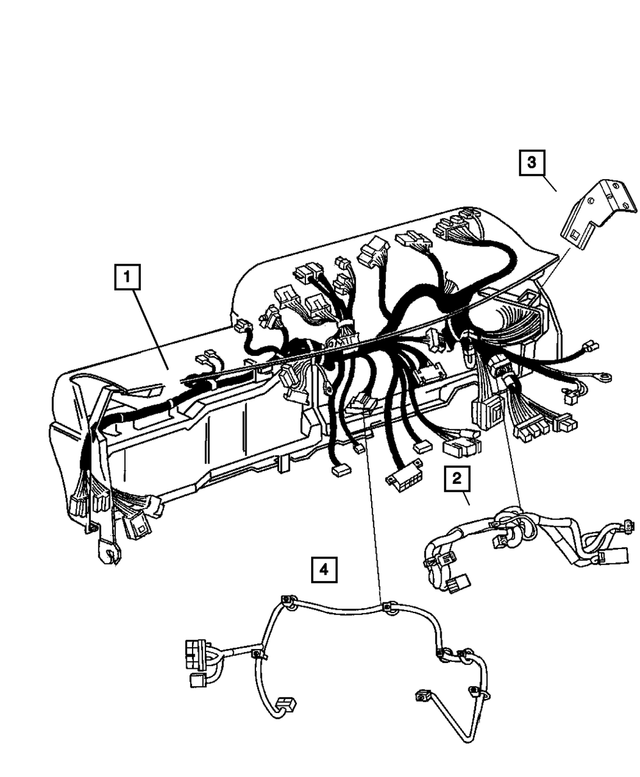 56051213AB - Electrical: Instrument Panel Wiring for Mopar Image