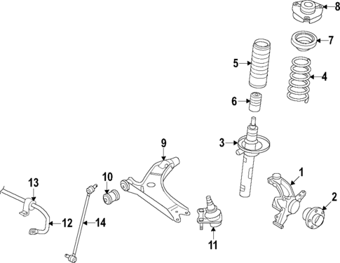 Front Suspension for 2017 Audi A3 Quattro #0