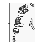 3H115403AA - Engine: Filter Case for Volkswagen: Atlas, Atlas Cross Sport, CC, Passat Image