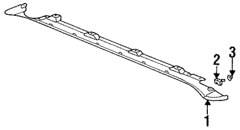 Exterior Trim - Pillars for 1996 Porsche 911 #0